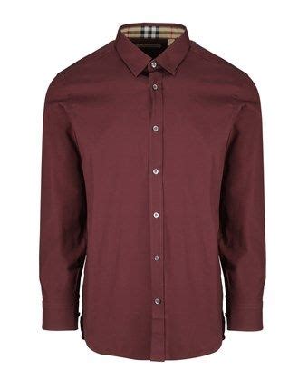 burgundy burberry shirt boys